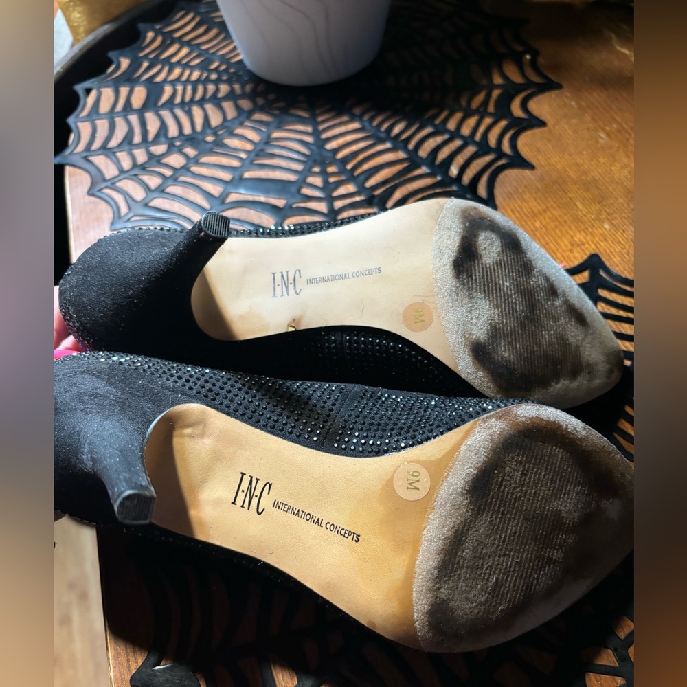 Inc International Concepts Sparkly Pointed Black … - image 5